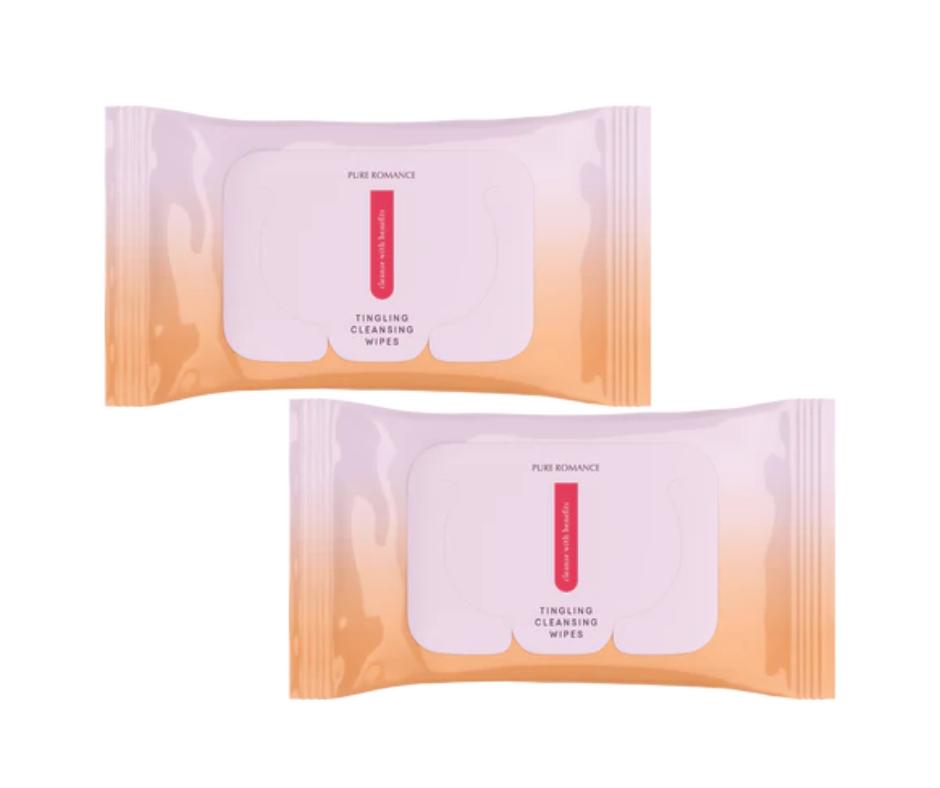 Cleanse with Benefits - Intimate Tingling Wipes - 2 Pack