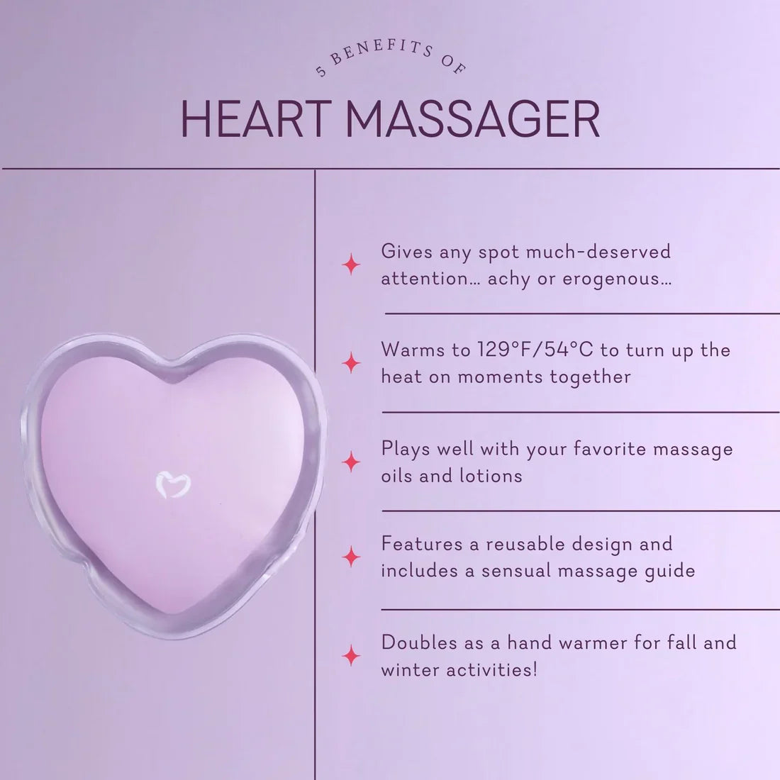 Heart Massager - 4 Pack - Buy 3 Get 1 FREE!